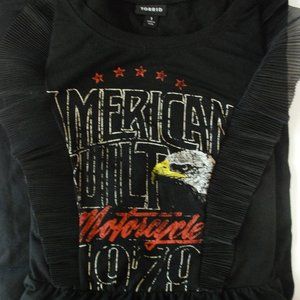 Torrid, black T-shirt dress American Built...